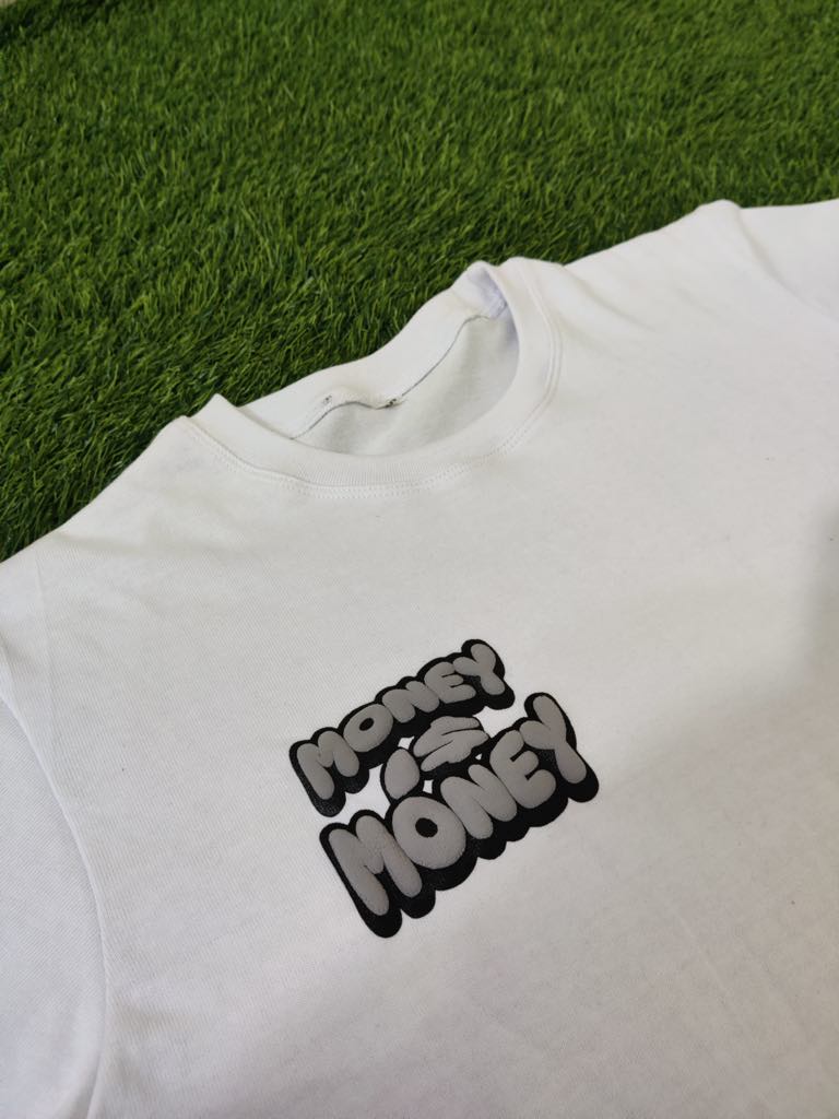 Gray/White MONEYI$MONEY Shorts Set