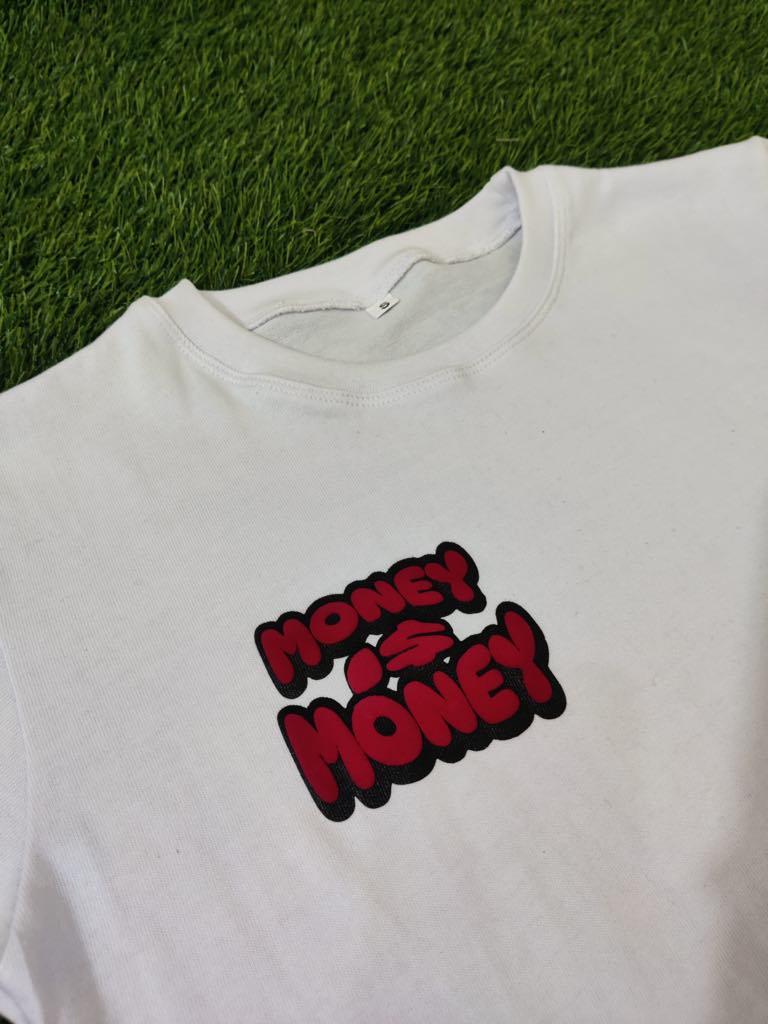 Red/White MONEYI$MONEY Shorts Set