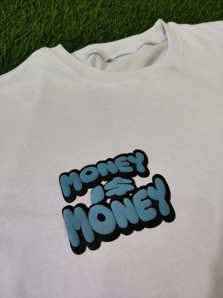 Light blue/White MONEYI$MONEY Shorts set