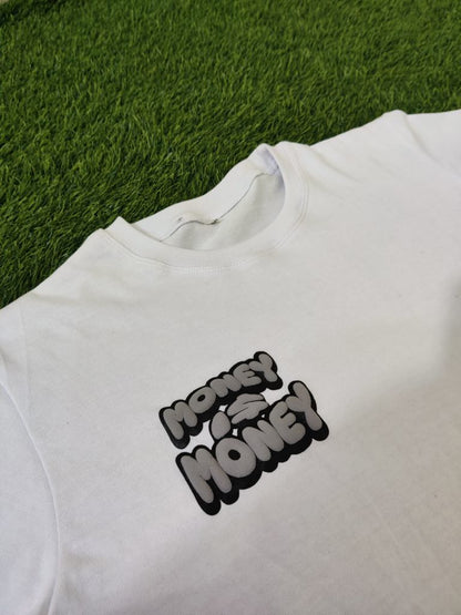 Gray/White MONEYI$MONEY Shorts Set