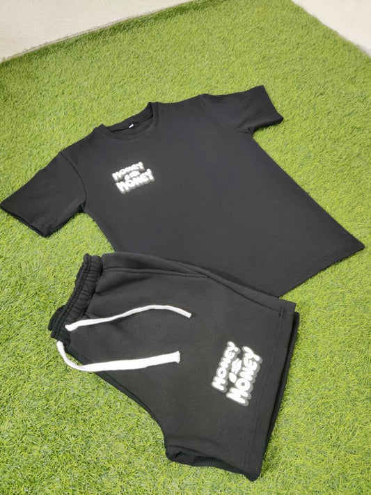 Black/White MONEYI$MONEY Short set
